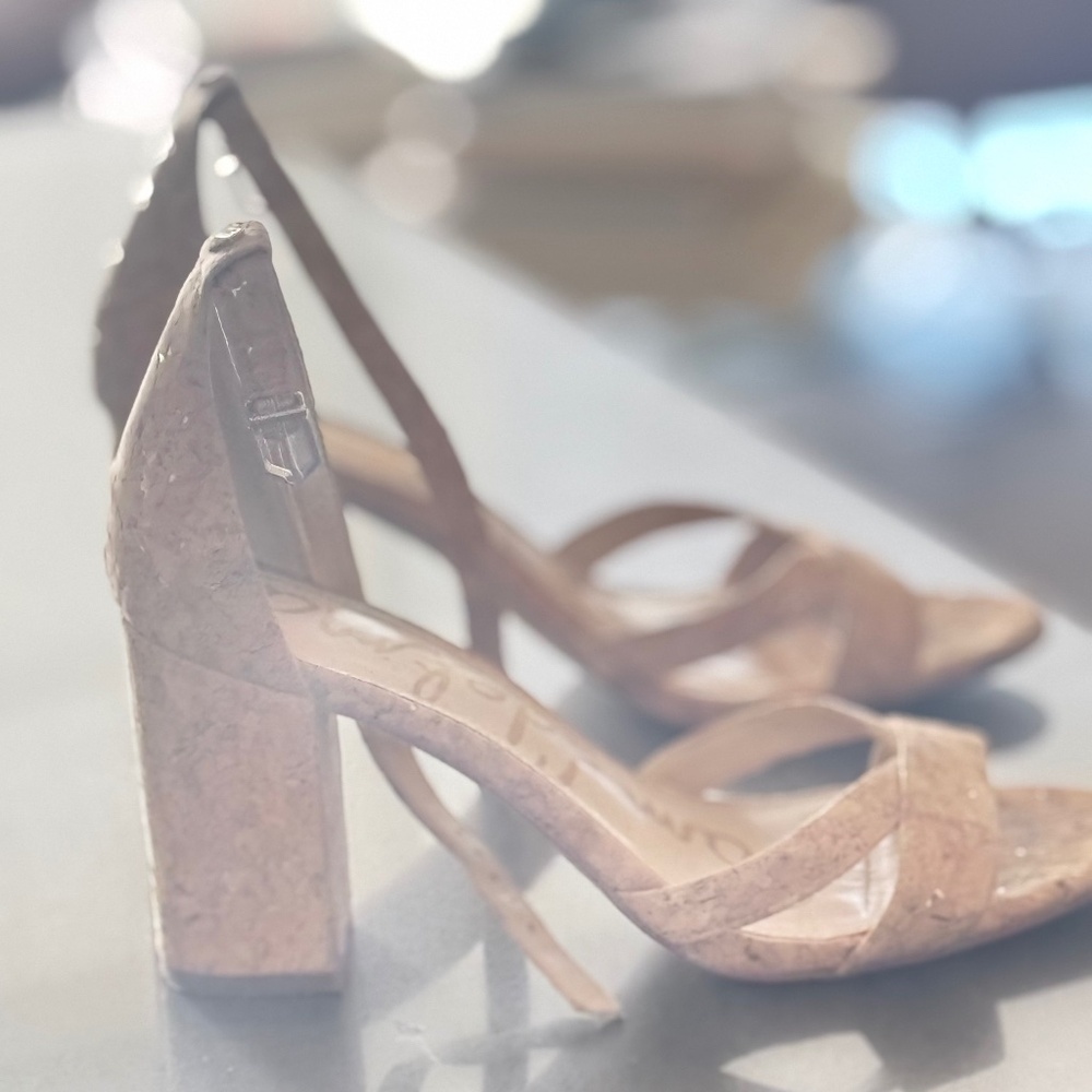 Sam Edelman Omar Sandal with Block Heels - Size 8